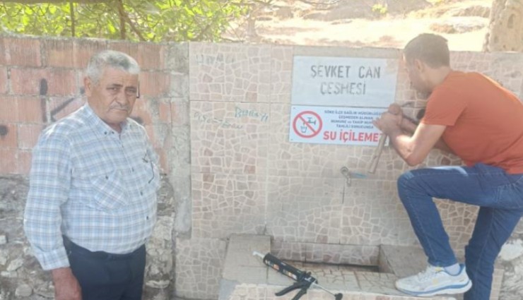 Yasaklandı: Söke'de bazı çeşmelerden su içilemiyor