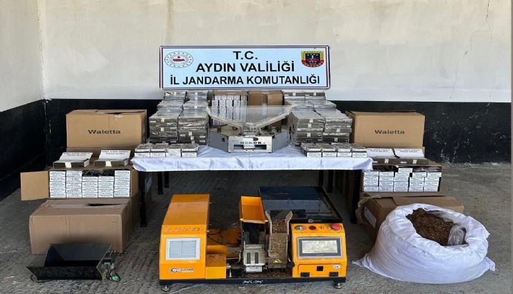 Aydın’da kaçakçılara büyük darbe: Binlerce kaçak tütün ve makaron ele geçirildi
