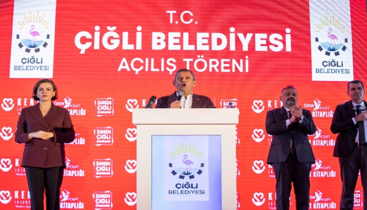 CHP Lideri Özel Çiğli’de Kent Lokantası açılışı yaptı