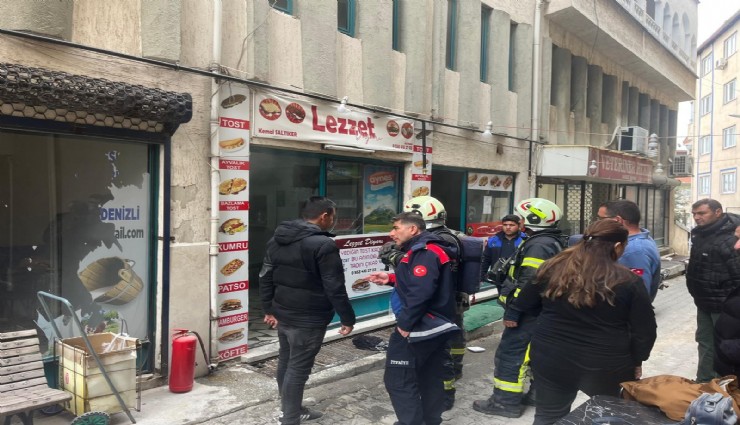 Denizli'de bir işletmede çıkan yangın paniğe neden oldu