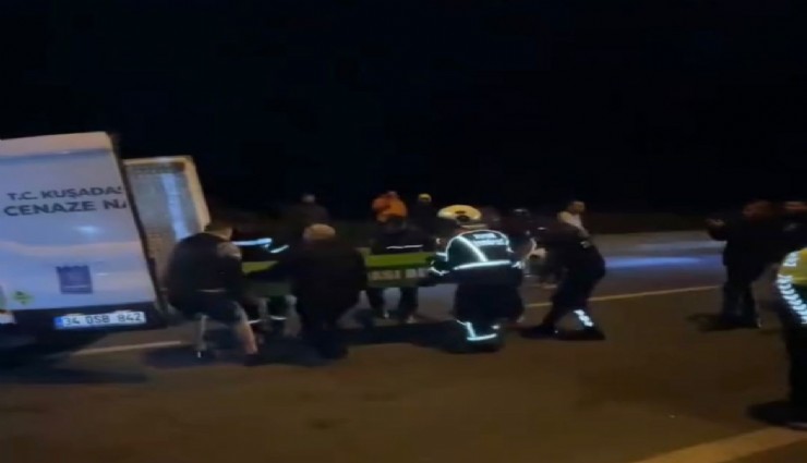 Otomobil, yol temizliği yapan belediye aracına çarptı