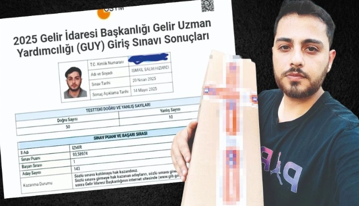 İzmir’in birincisi mülakatta elendi, şimdi kuryelik yapıyor