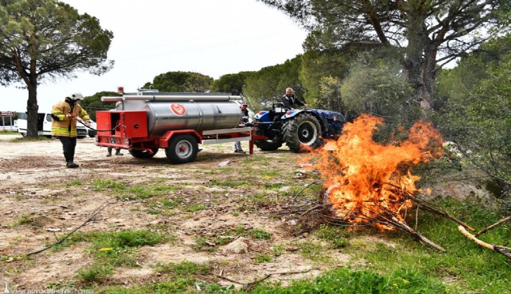 Büyükşehir’in köylere dağıttığı tankerler ormanları kurtarıyor