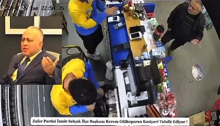 Siyasi parti ilçe başkanından kasiyere tehdit