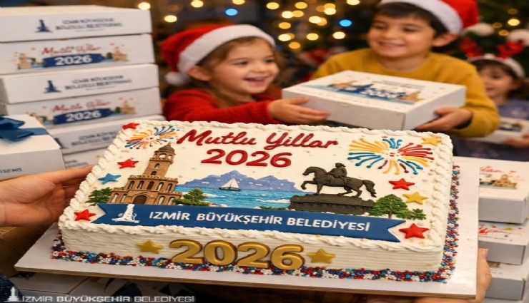 Yeni yıla tatlı başlangıç: İzmir Büyükşehir’den çocuklara pasta