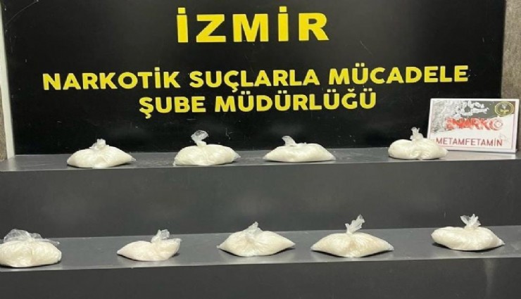 İzmir'de 4 kilonun üzerinde metamfetamin ele geçirildi