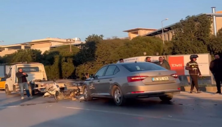İzmir’de feci kaza: Metrelerce savrulan motosikletli hayatını kaybetti