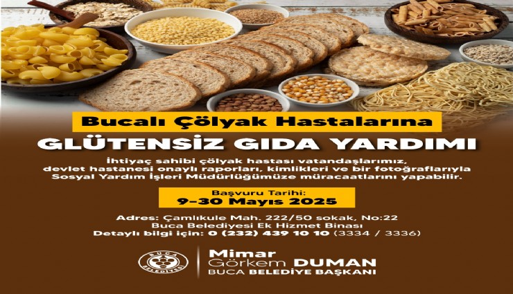 Buca Belediyesi’nden çölyak hastalarına glütensiz gıda yardımı