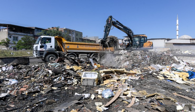 Buca'da bahar temizliği:100 ton atık temizlendi