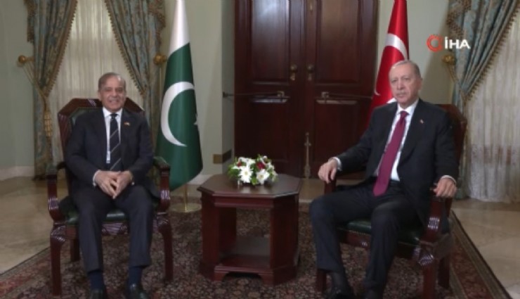 Cumhurbaşkanı Erdoğan, Pakistan Başbakanı Şerif'i kabul etti