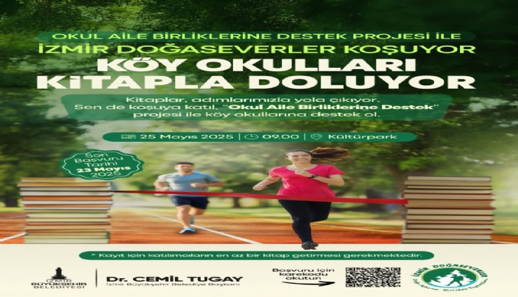 Doğaseverler koşacak, köy okulları kitapla dolacak
