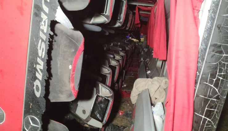 Van'da korkunç kaza: Yolcu otobüsü devrildi, 28 kişi yaralandı