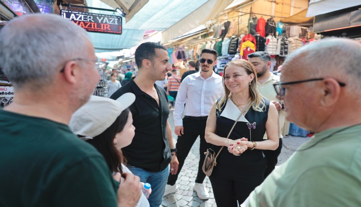 Başkan Mutlu esnafla bayramlaştı