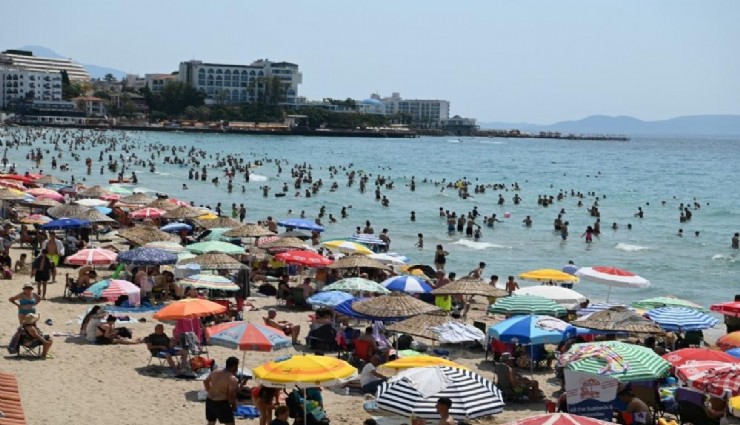 Bayramda plajlara akın