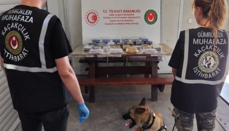 Çeşme Limanı'nda iki tır dolusu uyuşturucu bulundu