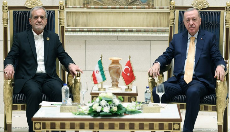 Cumhurbaşkanı Erdoğan, İran Cumhurbaşkanı Pezeşkiyan ile görüştü