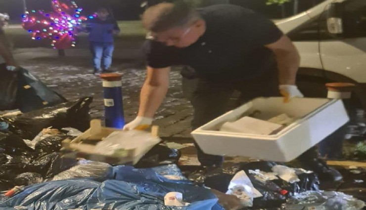 İzmir’de tarihi anlar: Başkan Tugay çöp toplarken sendikacılarla karşı karşıya geldi