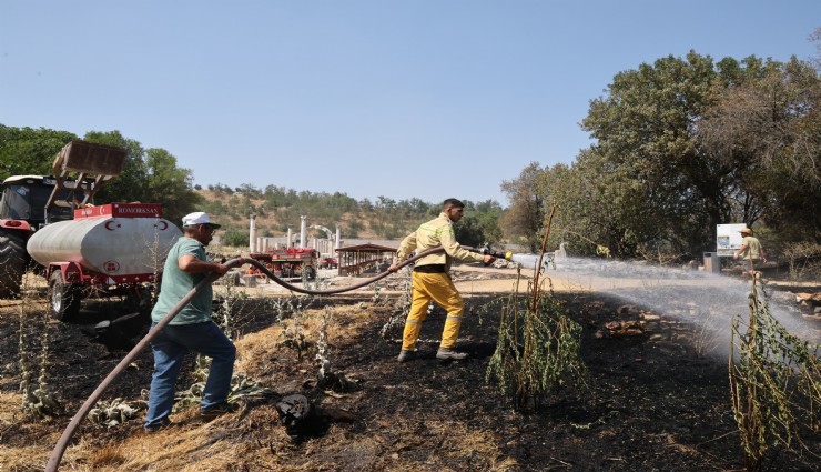 2 bin 500 yıllık antik kentin ciğerleri yandı