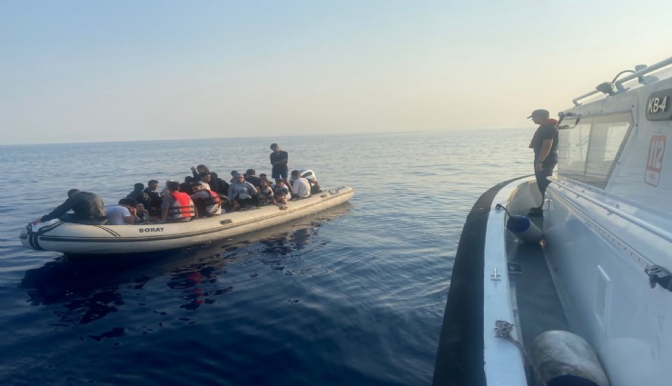 Bodrum açıklarında 37 düzensiz göçmen kurtarıldı