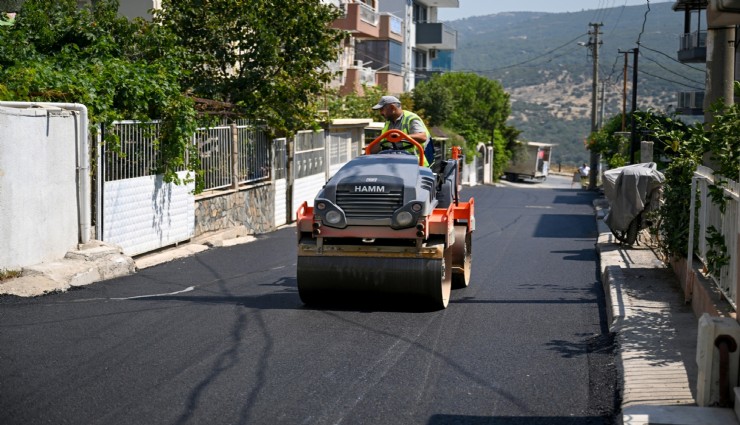 Bornova'da asfalt çalışmaları