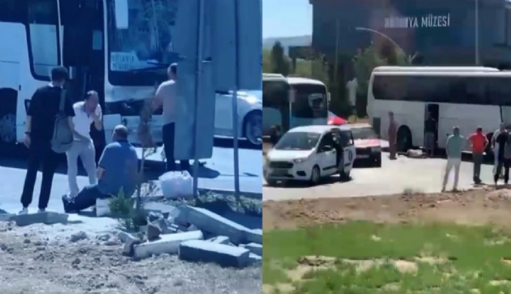 Feci kaza: Otobüs akaryakıt tankerine çarptı