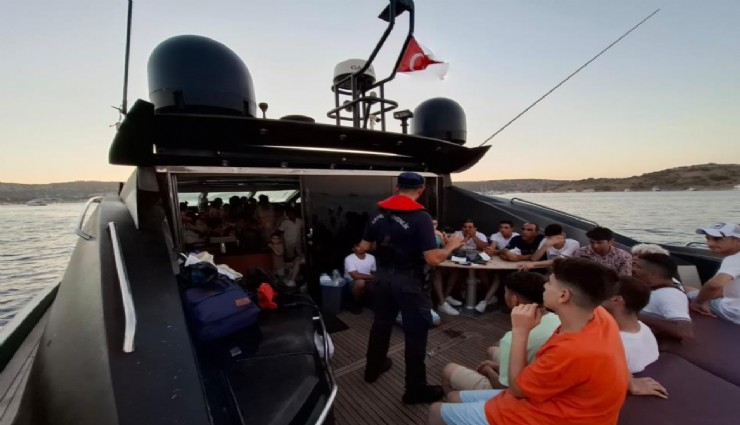 Muğla’da motoryata operasyon: 72 düzensiz göçmen yakalandı