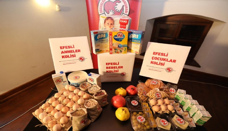 Selçuk’ta anne ve bebeklere gıda desteği
