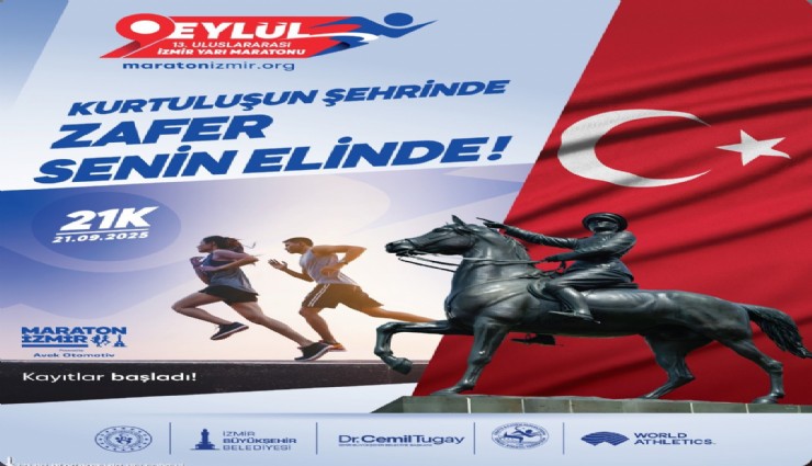 9 Eylül Yarı Maratonu için kayıt zamanı