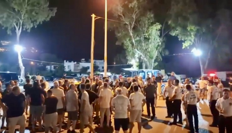 Bodrum'da taksicilerle VIP minibüsçüler birbirine girdi: 150 taksici caddeyi trafiğe kapattı