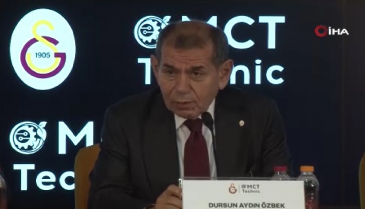 Dursun Özbek’ten Barış Alper Yılmaz açıklaması