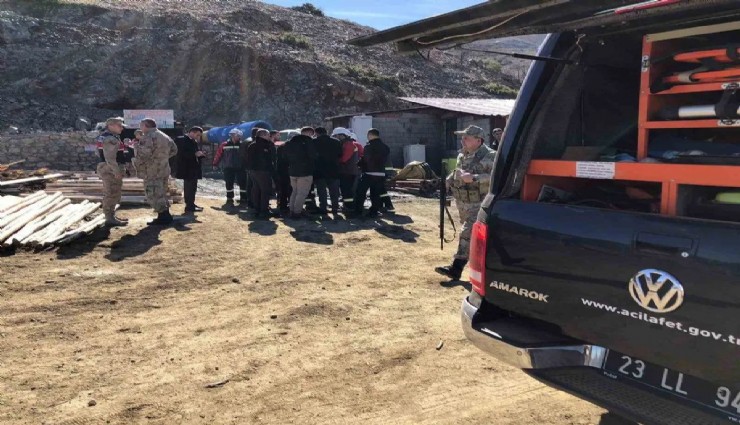 Elazığ'da maden ocağı çöktü