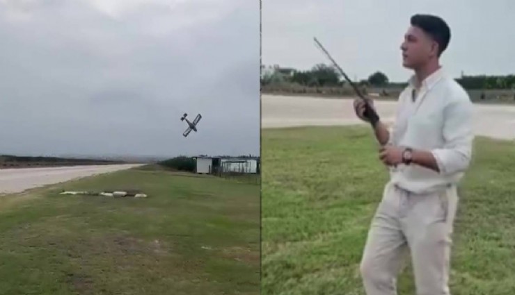 Evlilik teklifi için havalanan uçak 'evet' cevabı ile düştü