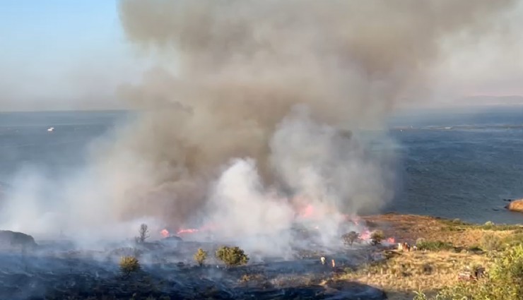 Karaburun'da ciğerlerimiz işte böyle yandı