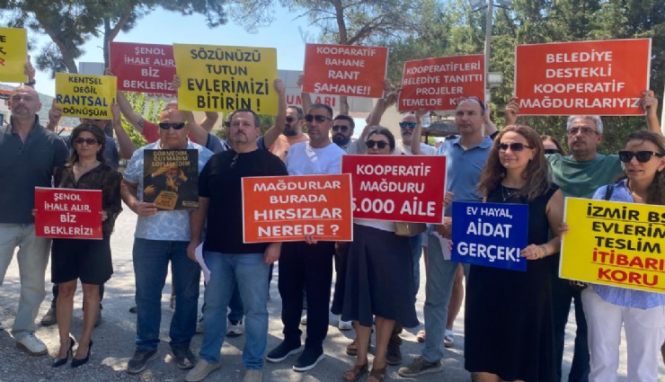 Kooperatif mağdurlarından Buca Cezaevi önünde Özgür Özel’e tepki: 'Mağdurlar yerine başkanları dinlediniz'