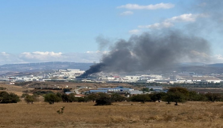 Aliağa'da fabrikada yangın paniği