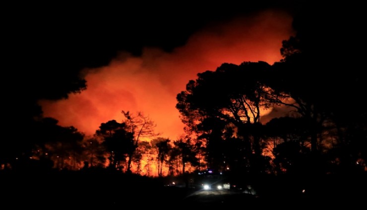 Antalya'da yangın: Otellere metreler kala alevler durduruldu