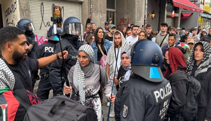 Berlin polisinden Filistin’e destek gösterisine sert müdahale