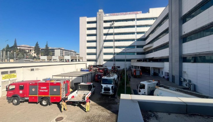 İzmir İtfaiyesi Torbalı’daki hastane yangınına müdahale etti: Alevler 20 dakikada söndürüldü