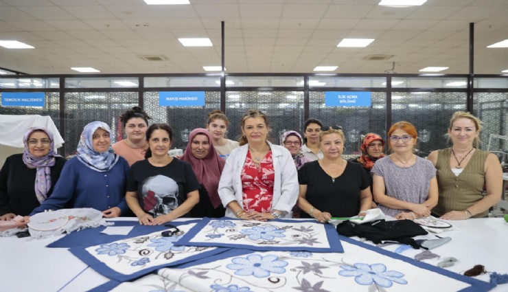 Konaklı kadınlar nakış kursunda üretimle güçleniyor
