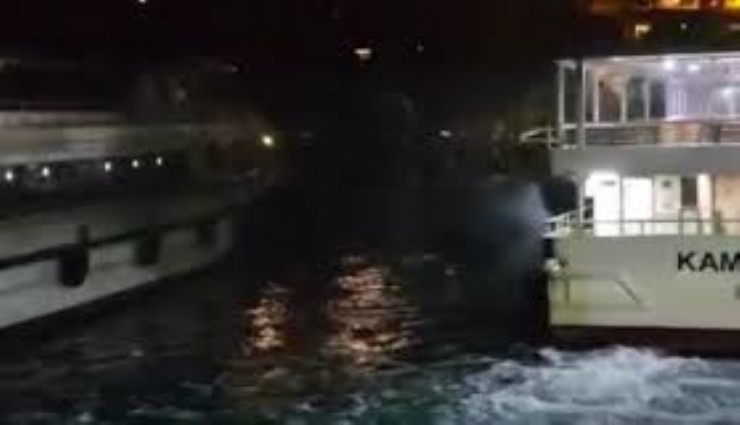 Üsküdar açıklarında yolcu vapuru ile yük gemisi çarpıştı: 12 yaralı
