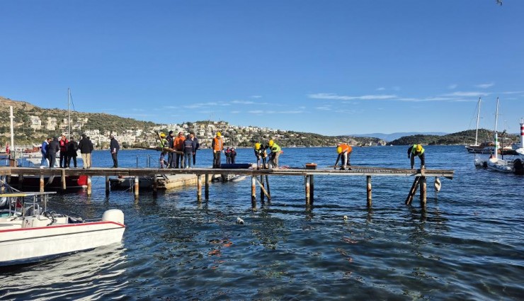 Bodrum’da 10 yıllık kaçak liman yıkılıyor