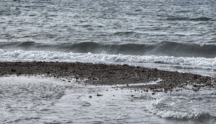 Bodrum’da deniz çekildi