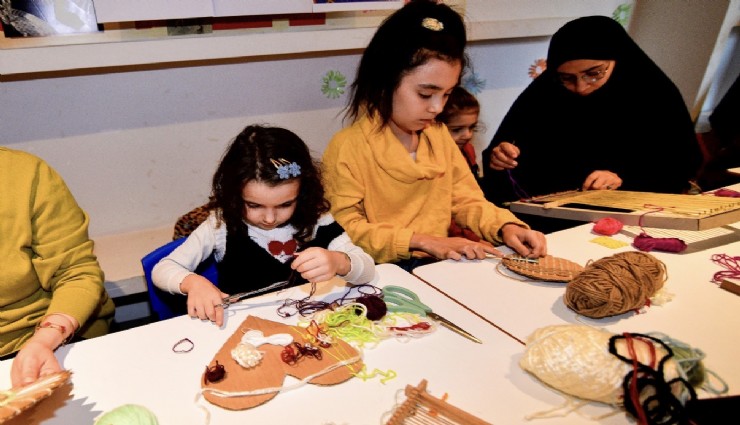 Çocuk Oyun ve Aktivite Merkezlerinde dokuma atölyesi
