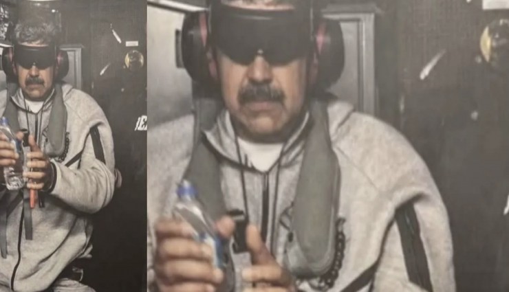 Esir alınan Maduro'dan ilk fotoğraf