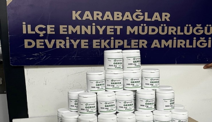 İzmir'de 3 bin 685 adet sentetik uyuşturucu hap ele geçirildi