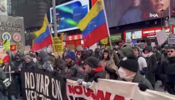 New York'ta binlerce kişi Venezuela için yürüdü
