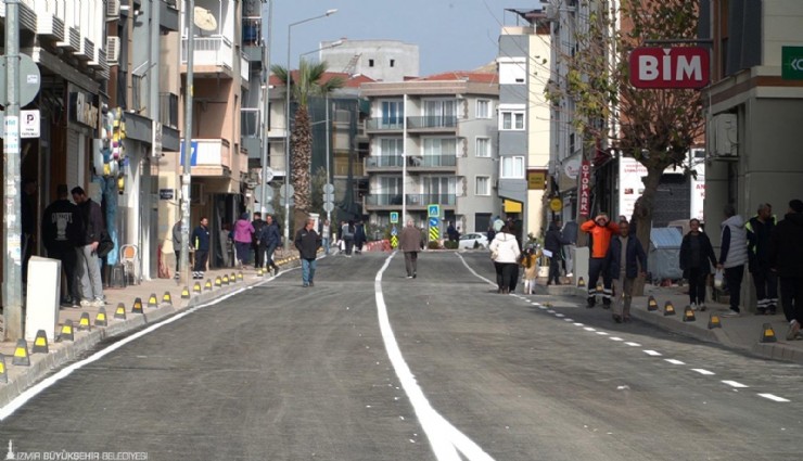 Seferihisar Şehit General Temel Cingöz Caddesi yenilendi