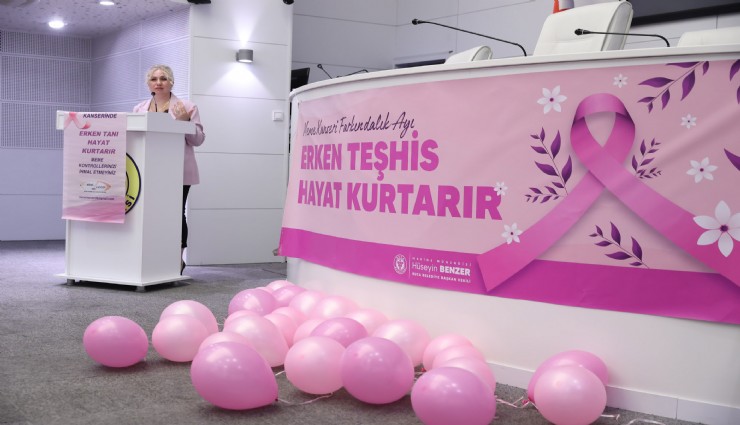 Buca'da meme kanserine karşı farkındalık yürüyüşü düzenlendi