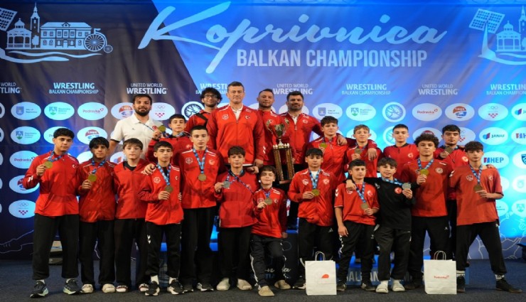 Denizli'nin gururu oldular: Milli güreşçilerden 6 madalyalı Balkan zaferi