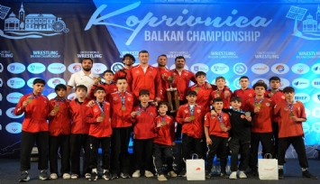 Denizli'nin gururu oldular: Milli güreşçilerden 6 madalyalı Balkan zaferi